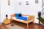 Kinderbett 90 x 190 cm | Massivholz: Buche | Natur Lackiert Abbildung