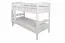 Massivholz Stockbett für Kinder und Jugendliche | Matratzenmaß: 90 x 200 cm | Weiß Lackiert | umbaubar in 2 Einzelbetten | Premium-Qualität | inkl. Rollroste Abbildung