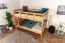 Massivholz Etagenbett für Kinder und Jugendliche | Matratzenmaß: 120 x 200 cm | Natur Lackiert | umbaubar in 2 Einzelbetten | Premium-Qualität | inkl. Rollroste Abbildung