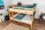Breites Jugendetagenbett 160 x 200 cm | Massivholz: Buche | Natur Lackiert | umbaubar in 2 Einzelbetten | Premium-Qualität | inkl. Rollroste Abbildung