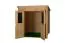 Holz-Gartenhaus 2,3 x 1,18 Meter (inkl. Dach) | Naturbelassen | Pultdach Abbildung