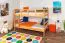 Massivholz Etagenbett für Kinder und Jugendliche | Matratzenmaß: 120 x 200 cm | Natur Lackiert | umbaubar in 2 Einzelbetten | Premium-Qualität | inkl. Rollroste Abbildung