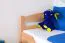Kinderbett 90 x 190 cm | Massivholz: Buche | Natur Lackiert Abbildung