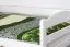 Kinderbett 90 x 190 cm | Massivholz: Buche | Weiß Lackiert Abbildung