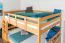 Breites Jugendetagenbett 160 x 200 cm | Massivholz: Buche | Natur Lackiert | umbaubar in 2 Einzelbetten | Premium-Qualität | inkl. Rollroste Abbildung