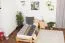 Kinderbett 90 x 200 cm | Massivholz: Kiefer | Natur Lackiert | inkl. Rollrost Abbildung