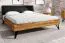 Eiche-Bett massiv | 90 x 200 cm | Wildeiche | Geölt | Natur Abbildung