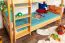 Jugendetagenbett 90 x 190 cm | Massivholz: Buche | Natur Lackiert | umbaubar in 2 Einzelbetten | Premium-Qualität | inkl. Rollroste Abbildung