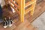 Kinderzimmer-Hochbett 90 x 190 cm | Massivholz: Buche | Natur Lackiert | umbaubar in Einzelbett | Premium-Qualität | inkl. Rollrost Abbildung