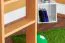 Umbaubares Kinderhochbett 90 x 200 cm | Massivholz: Buche | Natur Lackiert | umbaubar in Einzelbett | inkl. Rollrost Abbildung
