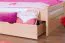 Kinderzimmer-Bett 90 x 200 cm | inkl. Stauraum / 2 Schubladen | Massivholz: Buche | Natur Lackiert | inkl. Lattenrost Abbildung