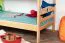Jugendetagenbett 90 x 190 cm | Massivholz: Buche | Natur Lackiert | umbaubar in 2 Einzelbetten | Premium-Qualität | inkl. Rollroste Abbildung