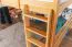 Jugendzimmer-Hochbett 160 x 200 cm | Massivholz: Buche | Natur Lackiert | umbaubar in Einzelbett | Premium-Qualität | inkl. Rollrost Abbildung