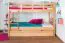 90 x 200 cm Kinderstockbett inkl. Bettkasten als 3. Liegefläche | Massivholz: Buche | Natur Lackiert | umbaubar in 2 Einzelbetten | Bettkasten als Stauraum oder Liegefläche | inkl. Rollroste Abbildung