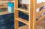 Breites Jugendhochbett 160 x 190 cm | Massivholz: Buche | Natur Lackiert | umbaubar in Einzelbett | Premium-Qualität | inkl. Rollrost Abbildung