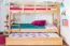 90 x 200 cm Kinderstockbett inkl. Bettkasten als 3. Liegefläche | Massivholz: Buche | Natur Lackiert | umbaubar in 2 Einzelbetten | Bettkasten als Stauraum oder Liegefläche | inkl. Rollroste Abbildung