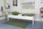 Bettrahmen für Kinder / Kinderbett 90 x 190 cm | Massivholz: Buche | Weiß Lackiert | besonders hohe Qualität Abbildung