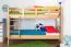 Jugendetagenbett 90 x 200 cm | Massivholz: Buche | Natur Lackiert | umbaubar in 2 Einzelbetten | Premium-Qualität | inkl. Rollroste Abbildung