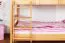 Kinderetagenbett 90 x 200 cm | Massivholz: Buche | Natur Lackiert | umbaubar in 2 Einzelbetten | Premium-Qualität | inkl. Rollroste Abbildung