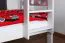 Kinderstockbett 90 x 190 cm für Jungen und Mädchen | Massivholz: Buche | Weiß Lackiert | umbaubar in 2 Einzelbetten | Premium-Qualität | inkl. Rollroste Abbildung