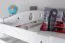 Kinderstockbett 90 x 190 cm für Jungen und Mädchen | Massivholz: Buche | Weiß Lackiert | umbaubar in 2 Einzelbetten | Premium-Qualität | inkl. Rollroste Abbildung