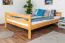 Jugendzimmer-Hochbett 160 x 200 cm | Massivholz: Buche | Natur Lackiert | umbaubar in Einzelbett | Premium-Qualität | inkl. Rollrost Abbildung
