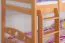Kinderetagenbett 90 x 200 cm | Massivholz: Buche | Natur Lackiert | umbaubar in 2 Einzelbetten | Premium-Qualität | inkl. Rollroste Abbildung