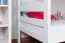 Kinderzimmer-Etagenbett 90 x 190 cm | Massivholz: Buche | Weiß Lackiert | umbaubar in 2 Einzelbetten | Premium-Qualität | inkl. Rollroste Abbildung