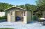 Holz-Gartenhaus 2,98 x 3,74 Meter (inkl. Dach) | Natur | Satteldach | 28 mm Blockbohlen-Haus Abbildung