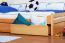 Kinderzimmer-Bett 90 x 200 cm | inkl. Stauraum / 2 Schubladen | Massivholz: Buche | Natur Lackiert | inkl. Lattenrost Abbildung