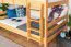 Jugendetagenbett 120 x 190 cm | Massivholz: Buche | Natur Lackiert | umbaubar in 2 Einzelbetten | Premium-Qualität | inkl. Rollroste Abbildung
