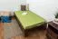 Bettrahmen für Kinder / Kinderbett 90 x 200 cm | Massivholz: Kiefer | Nuss Lackiert | inkl. Rollrost Abbildung