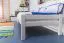 Bettrahmen für Kinder / Kinderbett 90 x 190 cm | Massivholz: Buche | Weiß Lackiert | besonders hohe Qualität Abbildung
