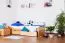Kinderzimmer-Bett 90 x 200 cm | inkl. Stauraum / 2 Schubladen | Massivholz: Buche | Natur Lackiert | inkl. Lattenrost Abbildung