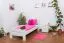Bettrahmen für Kinder / Kinderbett 90 x 190 cm | Massivholz: Buche | Weiß Lackiert | besonders hohe Qualität Abbildung