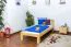 Bettrahmen für Kinder / Kinderbett 90 x 200 cm | Massivholz: Kiefer | Natur Lackiert Abbildung