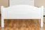 Bettrahmen für Kinder / Kinderbett 100 x 200 cm | Massivholz: Buche | Weiß Lackiert Abbildung