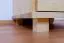 Schmaler 40 cm breiter Kleiderschrank mit 1 Tür, 4 Fächern und 2 Schubladen aus Massiv-Holz | Farbe: Natur | Tiefe: 50 cm Abbildung