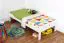 Kinderbett 90 x 190 cm | Massivholz: Buche | Weiß Lackiert Abbildung