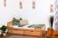 Bettrahmen für Kinder / Kinderbett 90 x 200 cm | Massivholz: Buche | Natur Lackiert | inkl. 2 Schubladen und Lattenrost | besonders hohe Qualität Abbildung