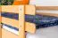 Stockbett für Kinder 90 x 190 cm | Massivholz: Buche | Natur Lackiert | umbaubar in 2 Einzelbetten | inkl. Rollroste Abbildung