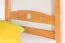 Etagenbett + Ausziehbett für Kinder 90 x 200 cm | Massivholz: Buche | Natur Lackiert | inkl. Bettkasten | umbaubar in 2 Einzelbetten | inkl. Rollroste Abbildung