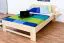 Bettrahmen für Kinder / Kinderbett 140 x 200 cm | Massivholz: Buche | Natur Lackiert Abbildung