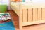 Kinderbett 90 x 200 cm | Massivholz: Kiefer | Natur Lackiert Abbildung
