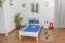 Bettrahmen für Kinder / Kinderbett 90 x 200 cm | Massivholz: Kiefer | Weiß Lackiert Abbildung