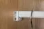 Kleiderschrank | 3 Drehtüren | 5 Fächer | 2 Schubladen | mit Kleiderstange | 133 cm breit | Massivholz | Farbe: Natur Abbildung
