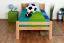 Kinderbett 90 x 190 cm | Massivholz: Buche | Natur Lackiert Abbildung