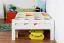Kinderbett 90 x 190 cm | Massivholz: Buche | Weiß Lackiert Abbildung