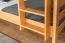 Stockbett für Kinder 120 x 190 cm | Massivholz: Buche | Natur Lackiert | umbaubar in 2 Einzelbetten | inkl. Rollroste Abbildung