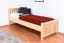 Kinderbett 80 x 200 cm | Massivholz: Kiefer | Natur Lackiert Abbildung